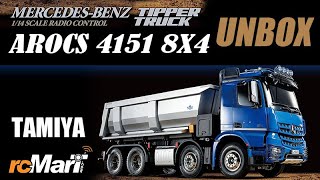 Tamiya 1/14 Tractor Trucks Mercedes-Benz Arocs 4151 8x4 Tipper Truck EP 56366 Unbox!