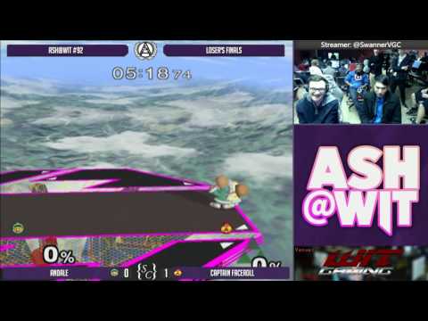 Andale (ICs, Jigglypuff) vs Captain Faceroll (Sheik) - ASH@WIT #92 Melee Loser's Finals