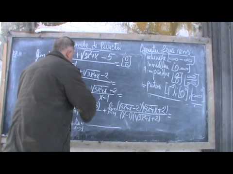 9. Bazele Matematicii: Lectia 24 - Notiunile de  LIMITA, DERIVATA (Clasele 11-12)  9/13