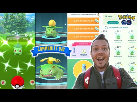 *SHINY BULBASAUR* COMMUNITY DAY CLASSICO - Pokémon GO