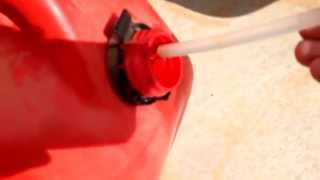 How to siphon gas quick and easy without sucking on the hose