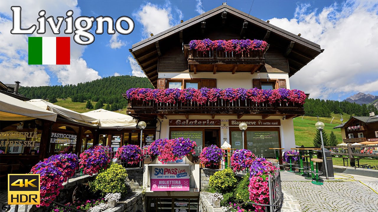 Livigno Italy | Most Picturesque Mountain Town in Italy | A Beautiful Summer Day 4K 60fps