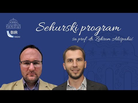 Sehurski program "Zapostimo zajedno" sa prof. dr. Zehrom Alispahić -  Bedr, kao inspiracija
