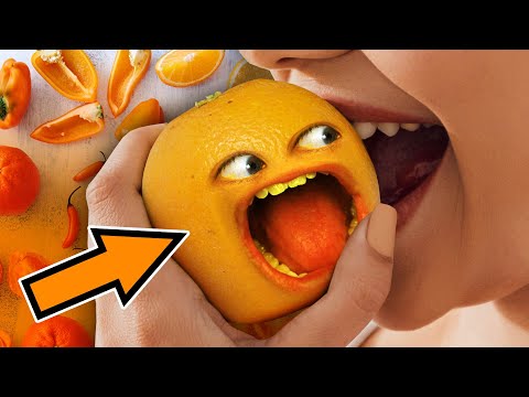 惱人的橙色--24小時吃一種顏色的食物的挑戰! (The Annoying Orange - Eating One Colored Food for 24 Hours Challenge!)