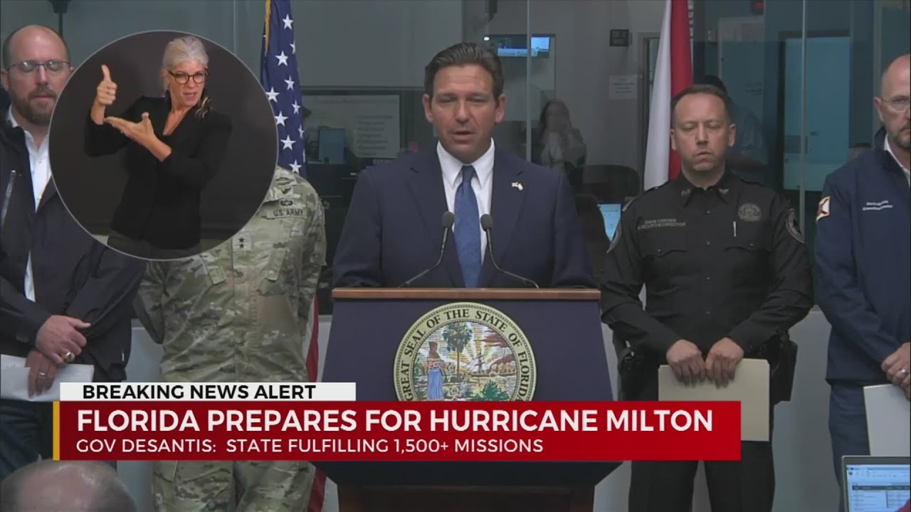 Gov. DeSantis: State fulfilling 1,500 missions ahead of Milton