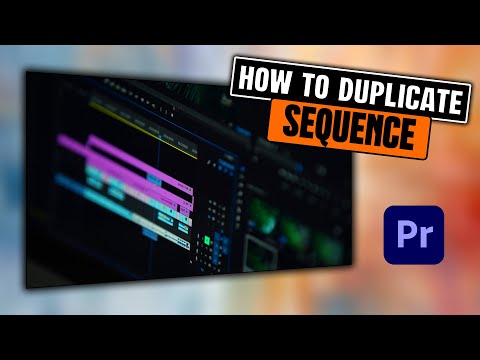 How to duplicate a sequence in Premiere Pro 2025.