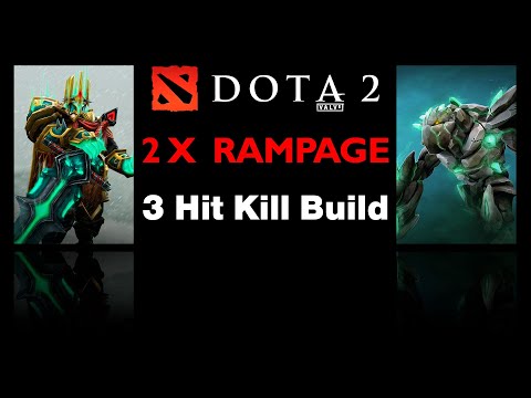 Dota 2 Wraith King Offensive Build 1000+ Damage Rampage!