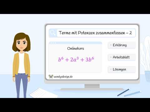 Terme mit Potenzen zusammenfassen - Teil 2