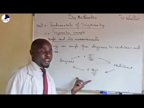 Mathematics S4:Unit1: lesson1 fundamentals of trigonometry