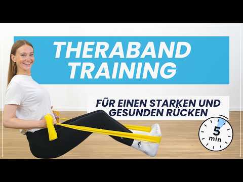 5 Rückenübungen mit Theraband - Körperhaltung verbessern & Schmerzen vorbeugen!