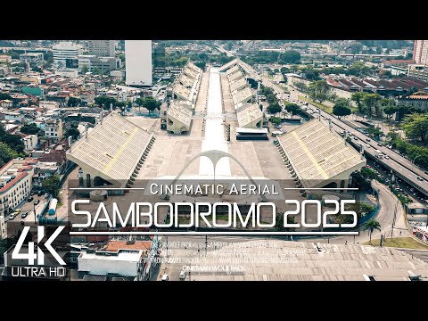 【4K】🇧🇷 Sambódromo Rio de Janeiro from Above 🔥 Sapucaí BRAZIL 2025 🔥Cinematic Wolf Aerial™ Drone Film