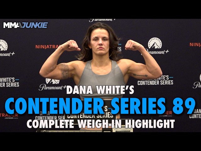 Dana White’s Contender Series 89 Weigh-In Highlights: All 10 Make Weight