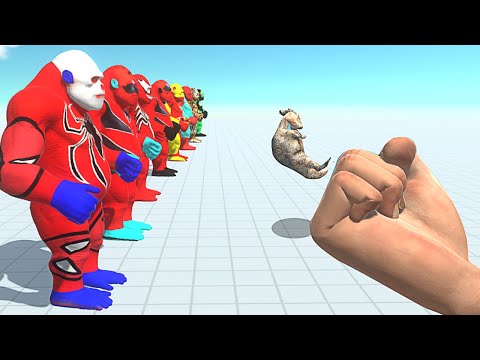 EPIC PUNCH vs ALL SUPER HEROES GORO - Animal Revolt Battle Simulator