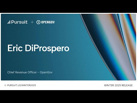 OpenGov - Customer Success Story (Eric DiProspero - Chief Revenue Officer)