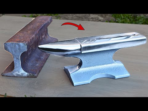 Turning a Rusty RAILROAD Track into an ANVIL