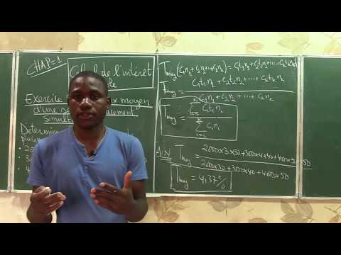 'INTÉRÊT SIMPLE:CALCUL DU TAUX MOYEN