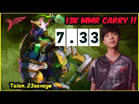 How 23savage plays Alchemist Carry in New Patch 7.33b Dota 2