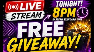 🎁 WEEKLY LIVE GIVEAWAY TONIGHT! 🔥
