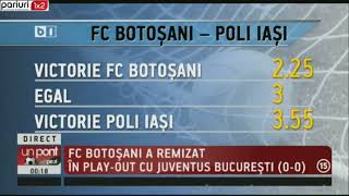 UPZ: FC Botoșani – Poli Iași » Doua ponturi!