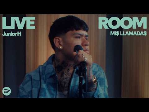 Thumbnail for Junior H - MI$ LLAMADA$ (Live) | Spotify Live Room by Junior h