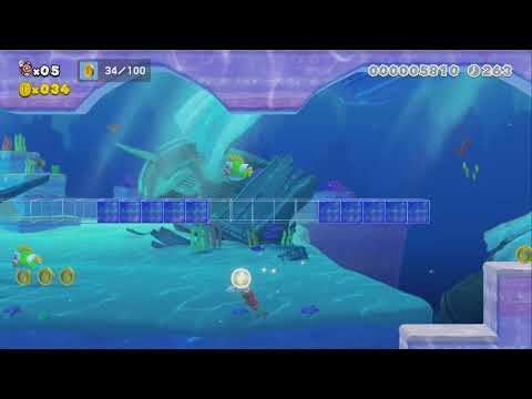 57 Story Mode ~ 100 Coins under the Sea for Eccentric Millionaire 1bu ~ Super Mario Maker 2