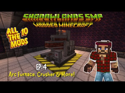 Shadowlands SMP (All The Mods 10) S1 - EP4: Immersive Engineering Arc Furnace, Crusher, & More!