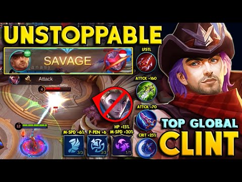 SAVAGE! Clint New Update is Insane! Insane Buffed Clint Gameplay Mobile Legends | Clint Shadow Omen