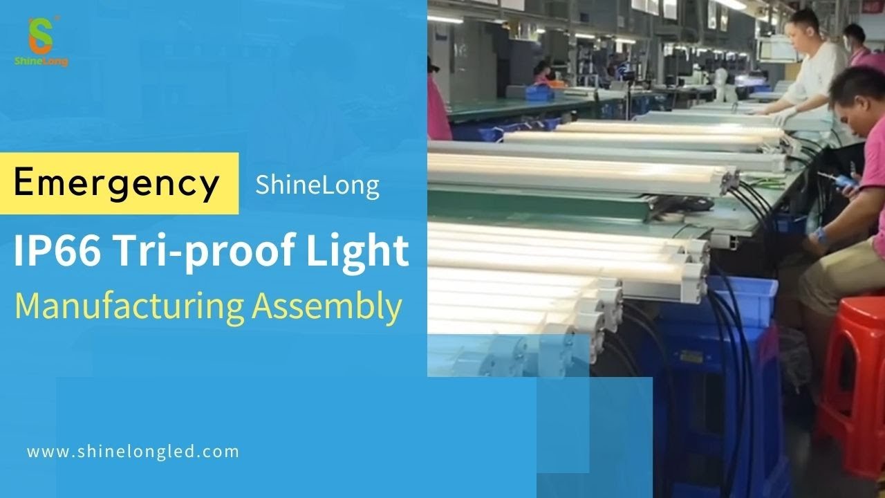 Emergency IP66 Tri proof Light Manufacturing Assembly -ShineLong