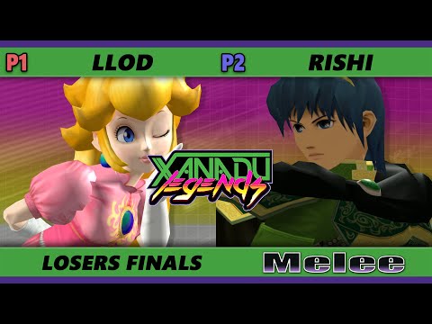 Xanadu Legends Losers Finals - lloD (Peach) Vs. Rishi (Marth) Smash Melee - SSBM