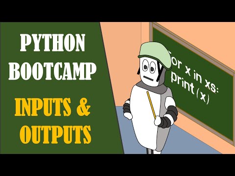 Python Bootcamp Inputs Outputs