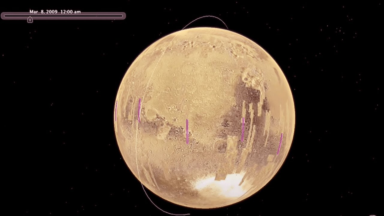 Mars in Google Earth