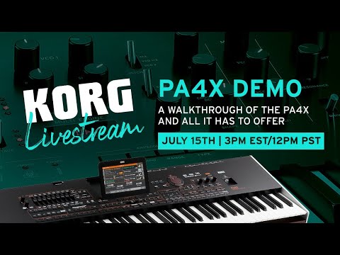 Korg Livestream – PA4X-Demo und Fragen und Antworten