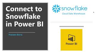Connect to Snowflake in Power BI Desktop | Connect to a Snowflake computing warehouse