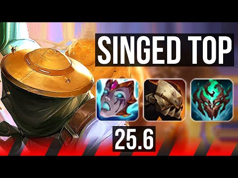 SINGED vs TAHM KENCH (TOP) | 3100+ games, Rank 9 Singed | NA Challenger | 25.6