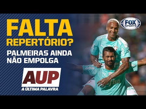 FALTA REPERTÓRIO? Comentaristas dizem que Palmeiras ainda não empolga e que 'está faltando algo'