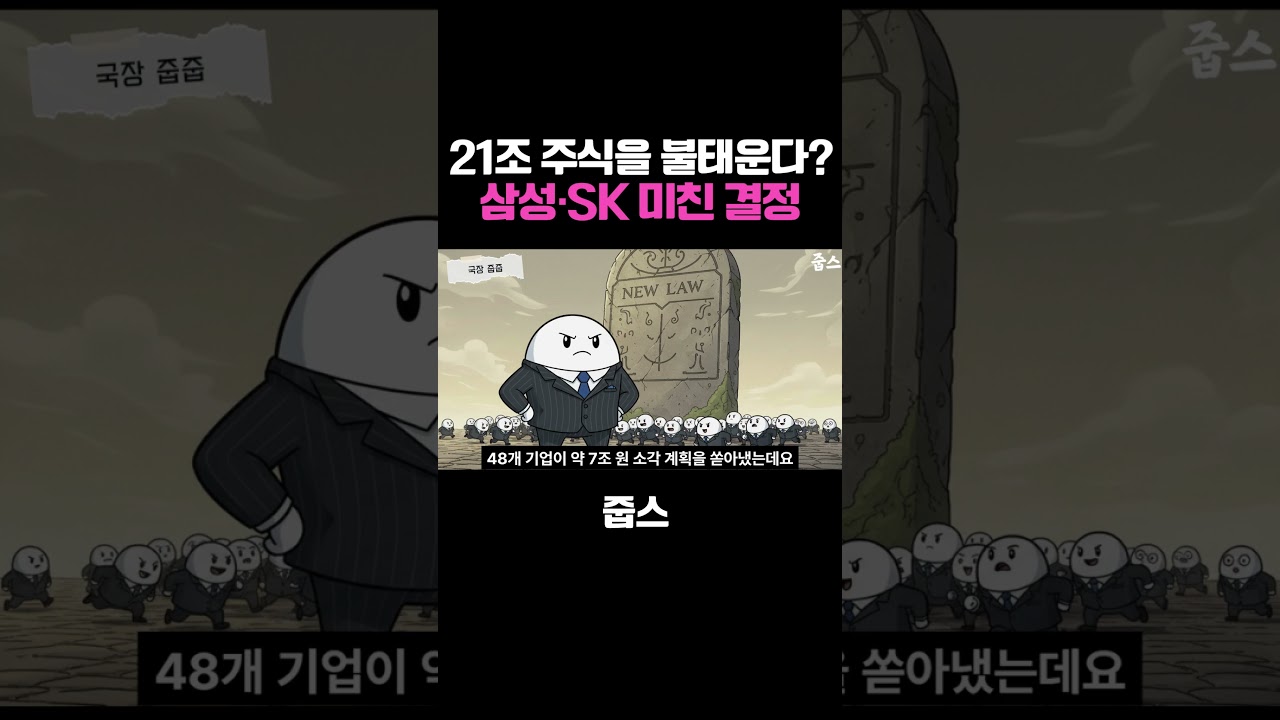 21조 원어치 주식을 불태운다고? 삼성·SK 미친 결정 (진짜임)