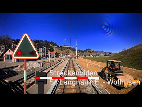 Führerstandsmitfahrt / cab ride S6 Langnau i. E. - Wolhusen (🚃 BLS RABe 528, MIKA)