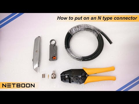 How to Use Crimping Tool for RG 58, 8, lmr 200, 400 Coaxial Cable | How to put on N type Connector