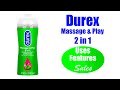 Durex Massage Play 2 In 1 Lubricant 6 76 Fl Oz Soothing Touch With Aloe Vera Lube Massage Ge
