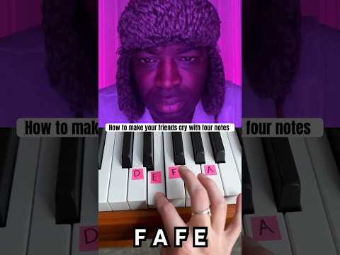 4 piano notes that will make you cry 😭 #collab #piano