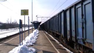 preview picture of video 'Zielona EU07-462 PKP CARGO z węglarkami - Olkusz dworzec PKP'