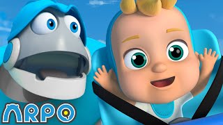 ARPO and Baby Daniel Flying Race! | 2 HOURS OF ARPO! | Funny Robot Cartoons for Kids!