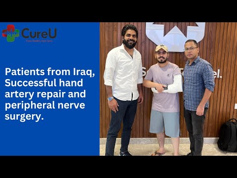مريض من العراق ناجح في إصلاح شريان اليد وجراحة الأعصاب الطرفية.