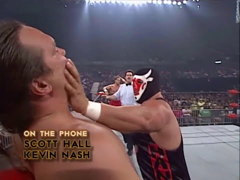 Scott Hall & Kevin Nash Collect Call Tony Schiavone Live on Nitro! 1997 (WCW)