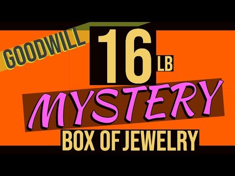 Goodwill 16 Pound MYSTERY Box of Jewelry  Unboxing Unjarring Opening Silver? Gold?