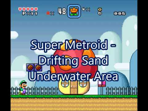 SMW Custom Music - Track -530 (Super Metroid - Drifting Sand Underwater Area)