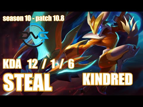 【韓国サーバー/GM】DFM STEAL キンドレッド(Kindred) VS サイラス(Sylas) JG - Patch10.8 KR Ranked【LoL】