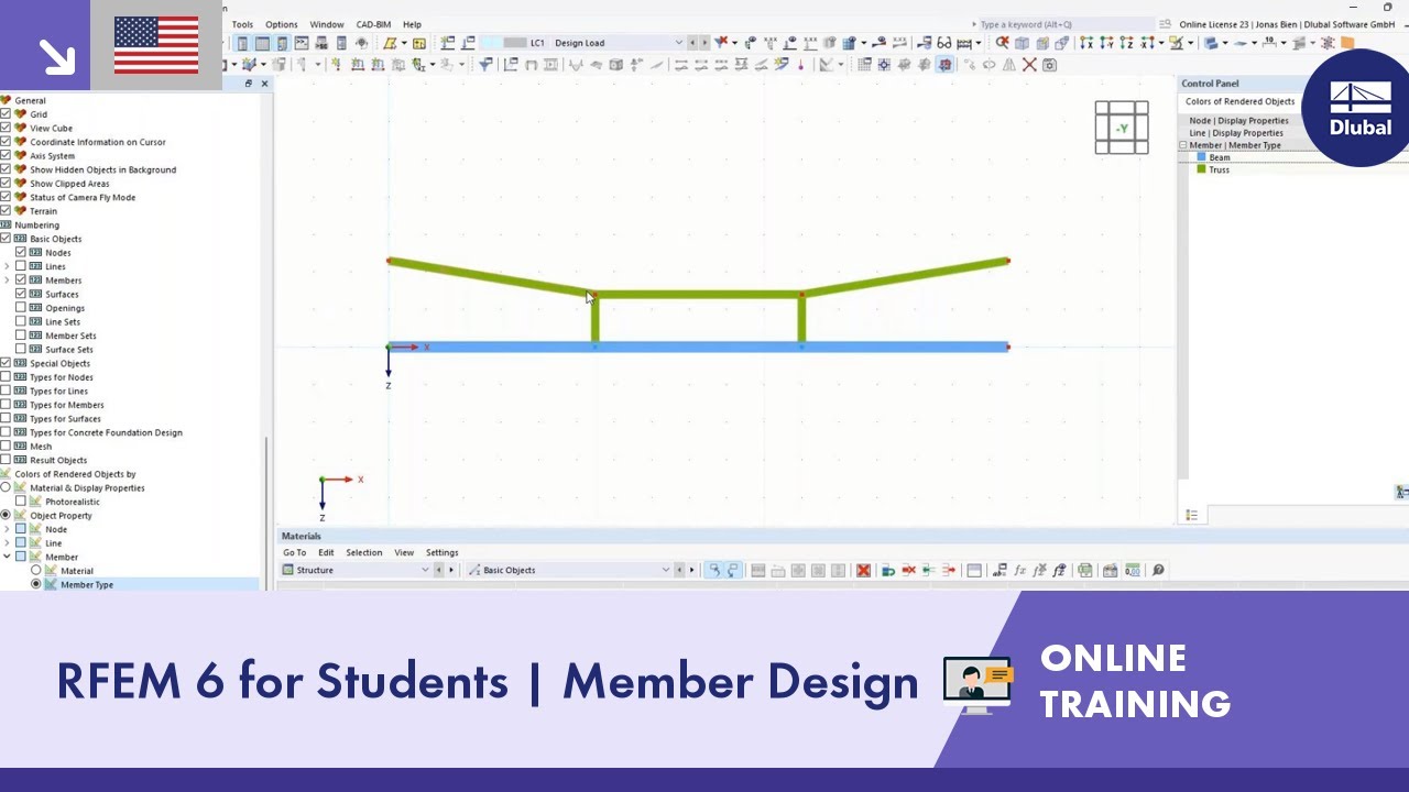 RFEM 6 | Students | Introduction to Member Design
