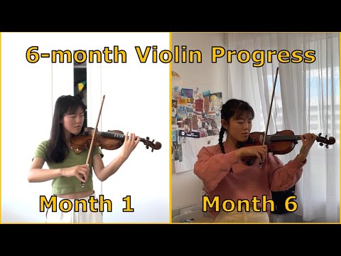 6-month violin progress | self-taught beginner violinist