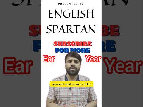 How to Pronounce Ear and Year|#english #pronunciation #language #spokenenglish #education #education